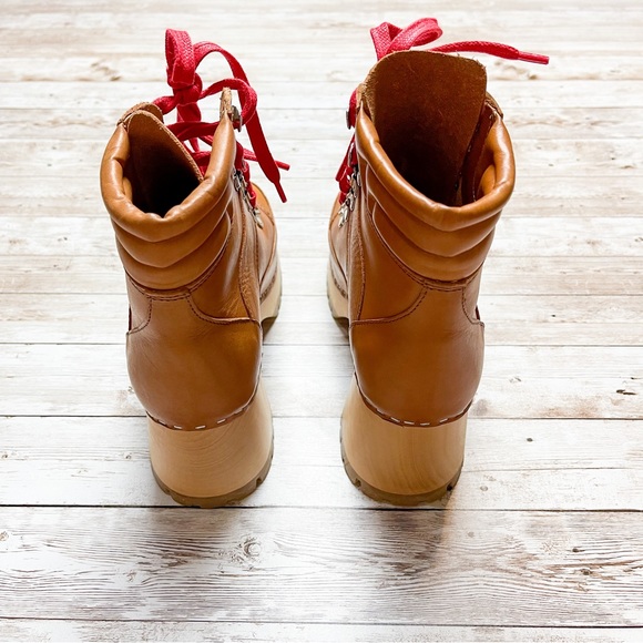 Swedish Hasbeens Trail Boot Nature Brown Size 36 US 6 NWOT - Picture 4 of 11